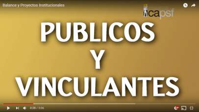 Balance y Proyectos Institucionales
