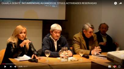 CHARLA DEBATE: INCUMBENCIAS, ALCANCES DE TITULO, ACTIVIDADES RESERVADAS