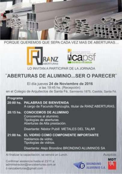 Capacitación Aberturas Aluminio